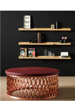 STEELO OTTOMAN EXTRUDED METAL BASE IN COPPER