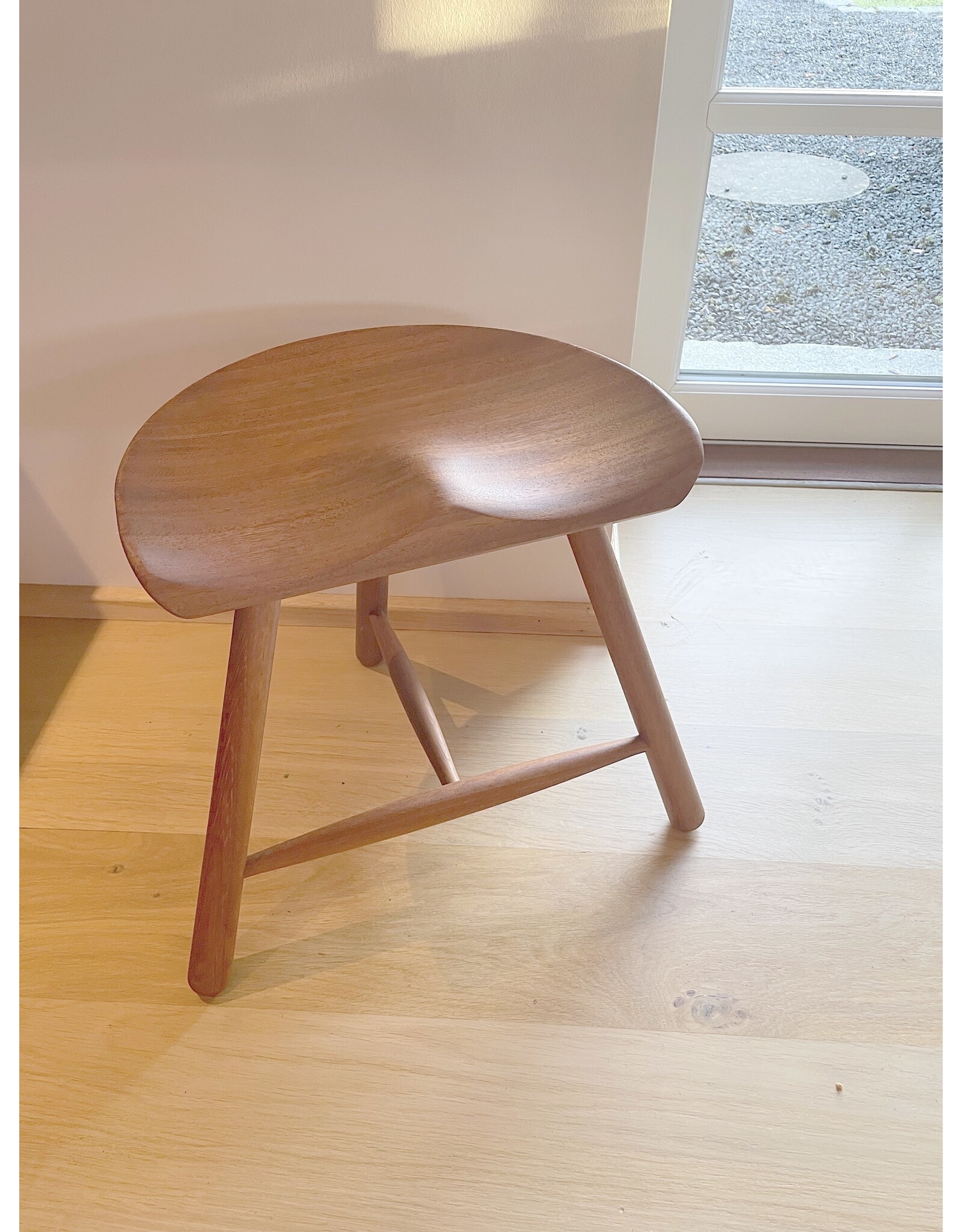 THE SHOEMAKER CHAIR IN 49CM HEIGHT, OILED IROKO