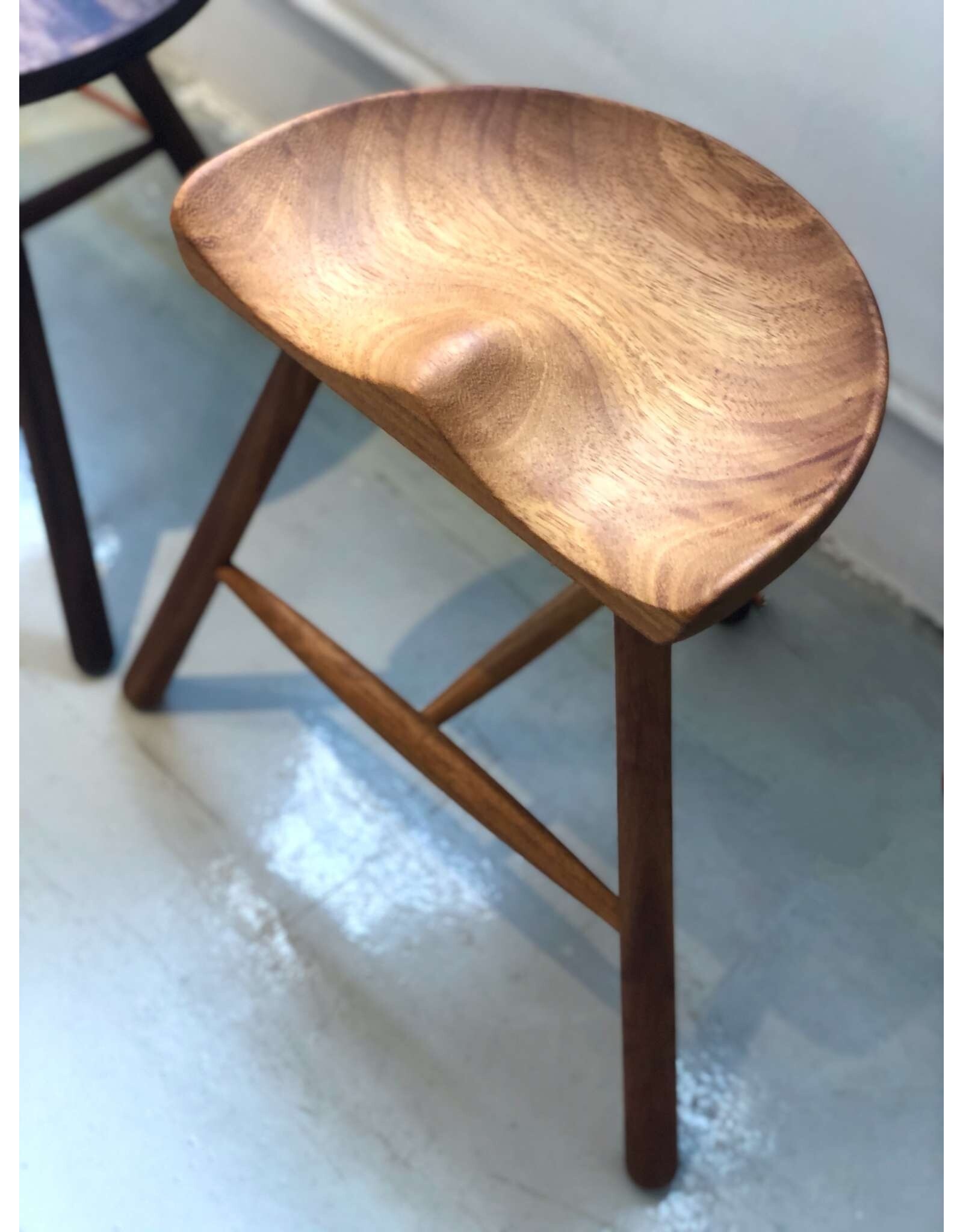 THE SHOEMAKER CHAIR IN 49CM HEIGHT, OILED IROKO