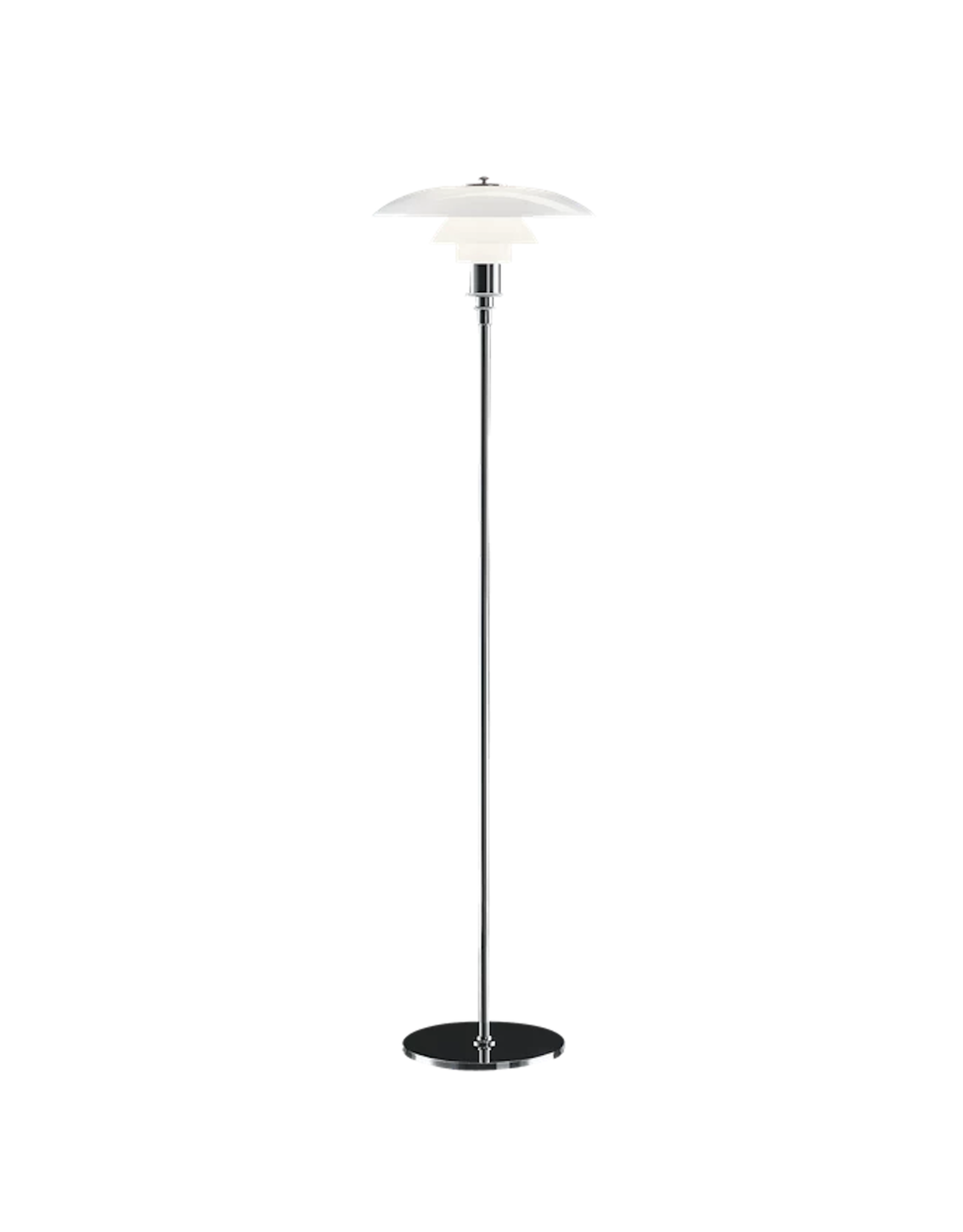 PH 3 1/2-2 1/2 FLOOR LAMP WITH CHROME BASE