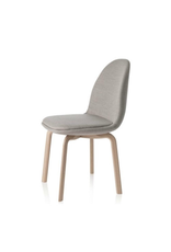 (BARGAIN CORNER) JH20 SAMMEN DINING CHAIR IN BEIGE FABRIC