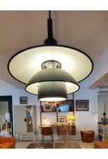 PH 3/3 PENDANT LAMP IN BLACK METAL SHADES