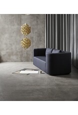 SPIRAL SP2 HANGING LAMP W/2 CLUSTERS OF GOLD SPIRALS