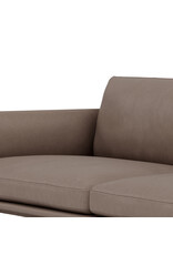 OUTLINE 3 SEATER SOFA IN GREY LEATHER