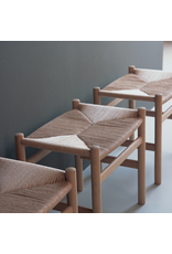 (BARGAIN CORNER) CH53 STOOL / FOOTREST IN BEECH