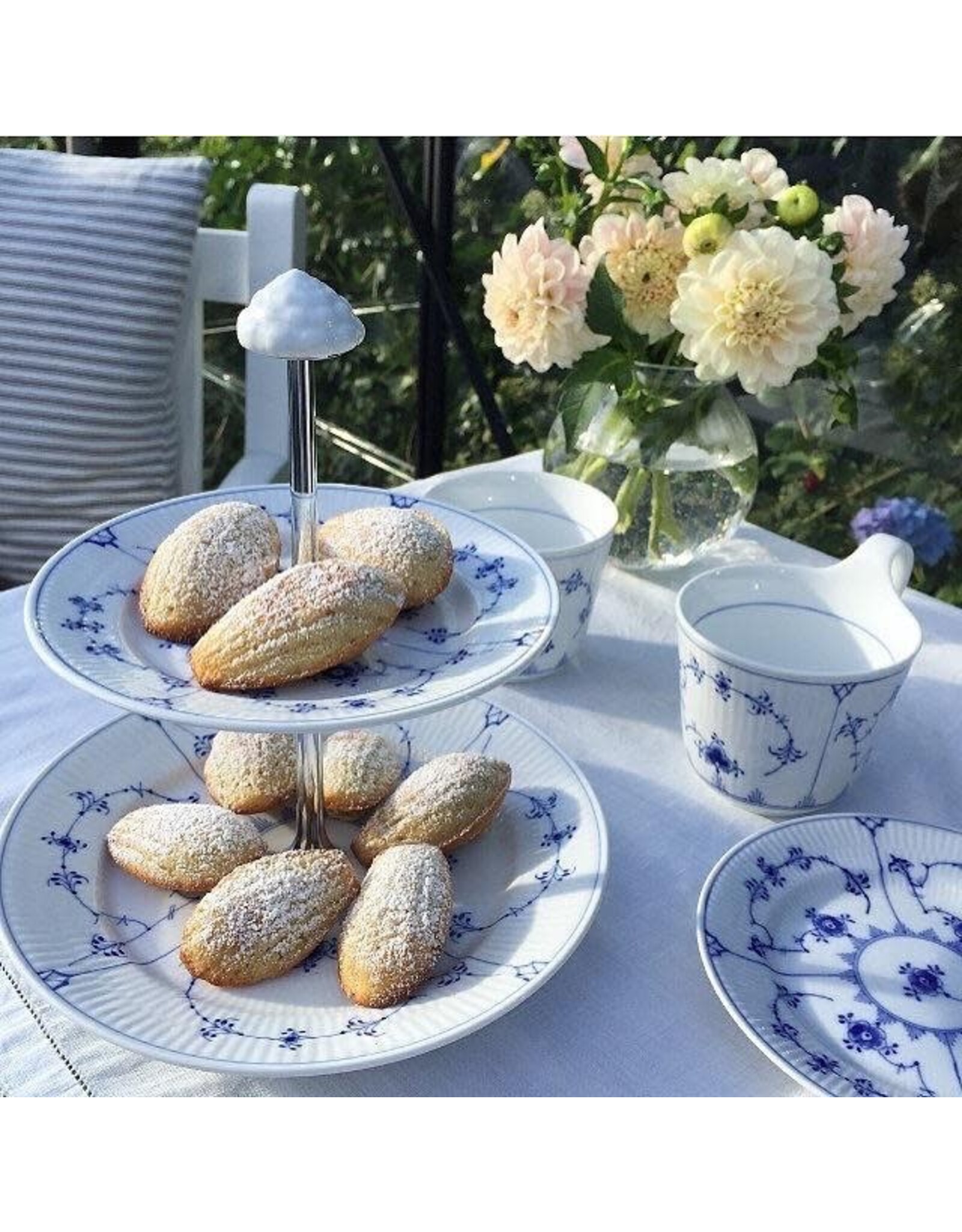 ROYAL COPENHAGEN BLUE FLUTED PLAIN SERVING WARE