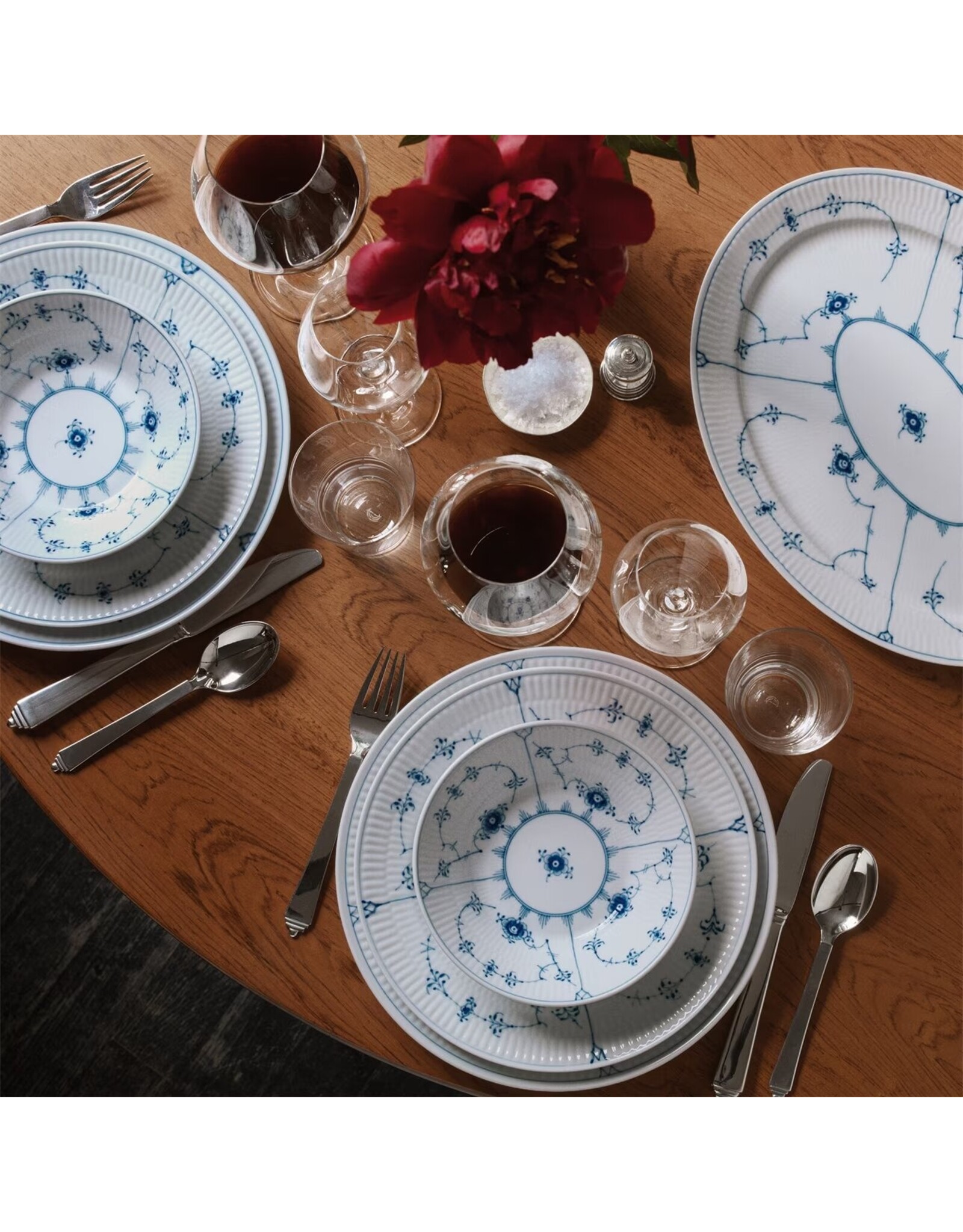 ROYAL COPENHAGEN BLUE FLUTED PLAIN TABLEWARE