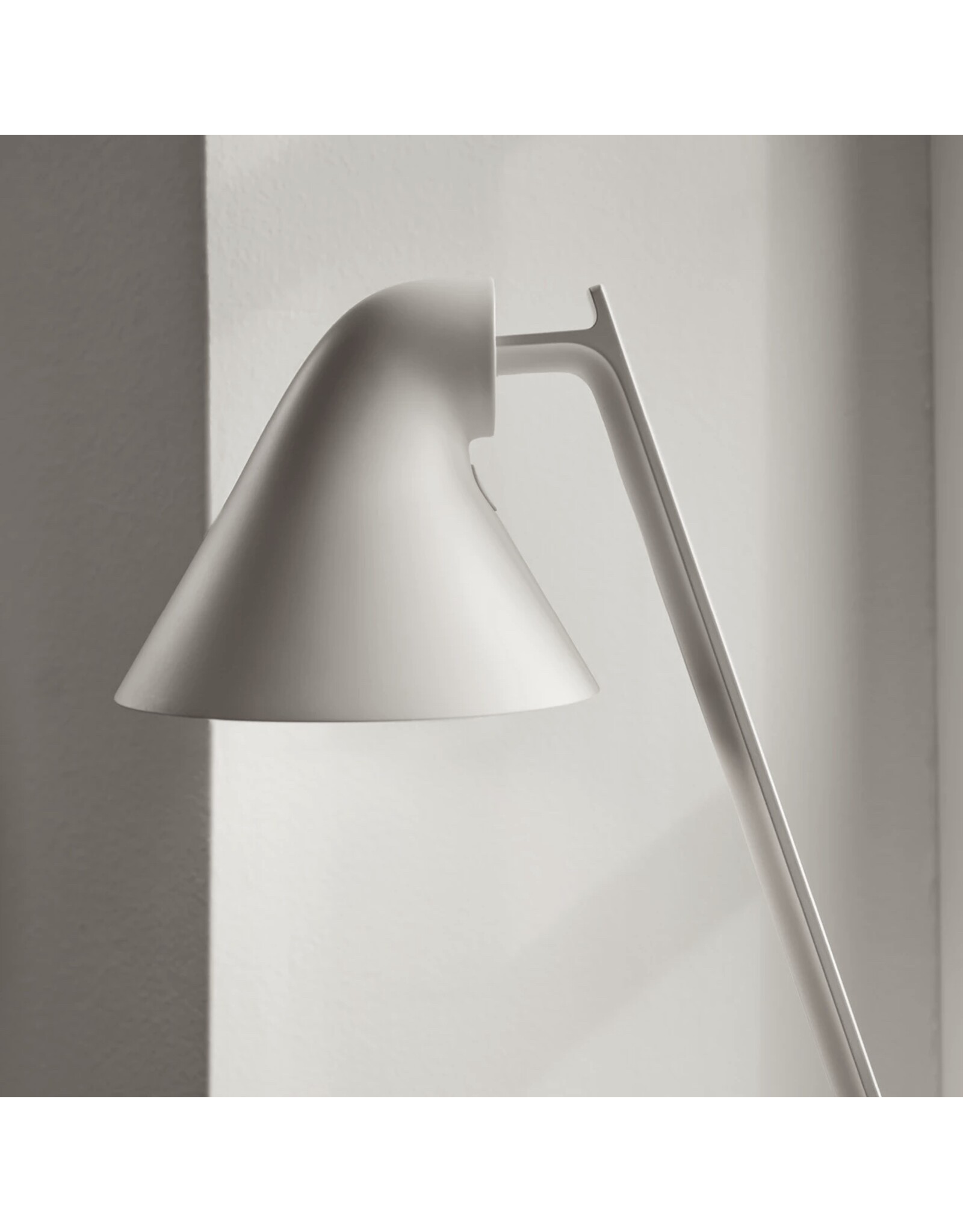 NJP MINI TABLE LAMP IN LIGHT ALUMINIUM GREY