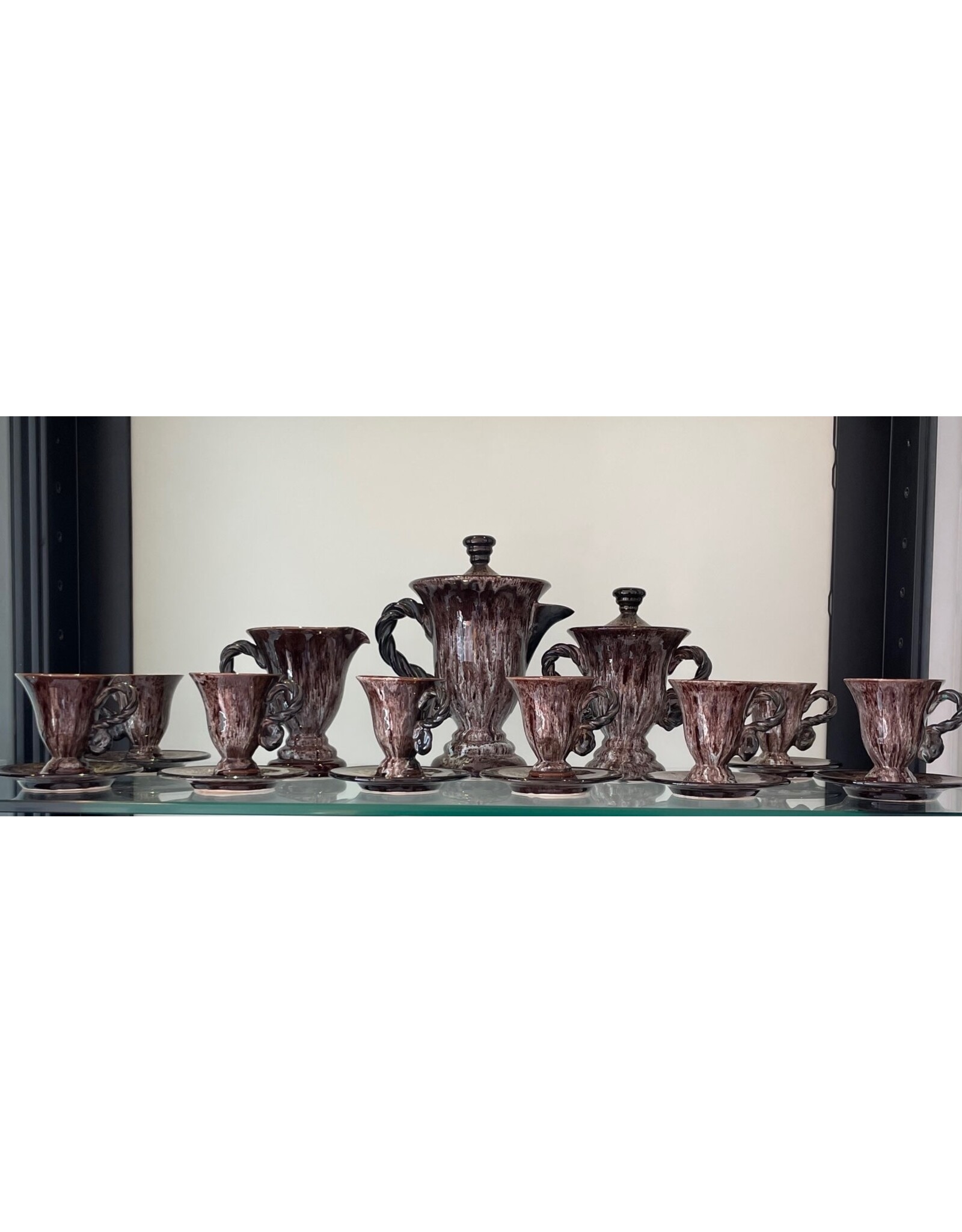 RARE COCOA SERVICE 稀有可可陶器餐具 8人份)