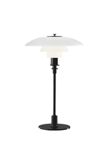 PH 3/2 TABLE LAMP, MOUTH-BLOWN WHITE OPAL GLASS SHADES