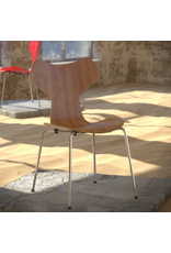 GRAND PRIX 3130 STACKABLE CHAIR IN WALNUT