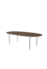B614 SUPER-ELLIPTICAL 胡桃木桌子