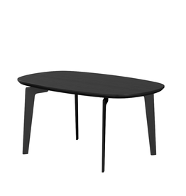 FH21 JOIN COFFEE TABLE WITH BLACK LACQUER IN OVAL SHAPED
