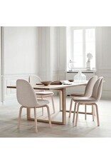 (BARGAIN CORNER) JH20 SAMMEN DINING CHAIR IN BEIGE FABRIC