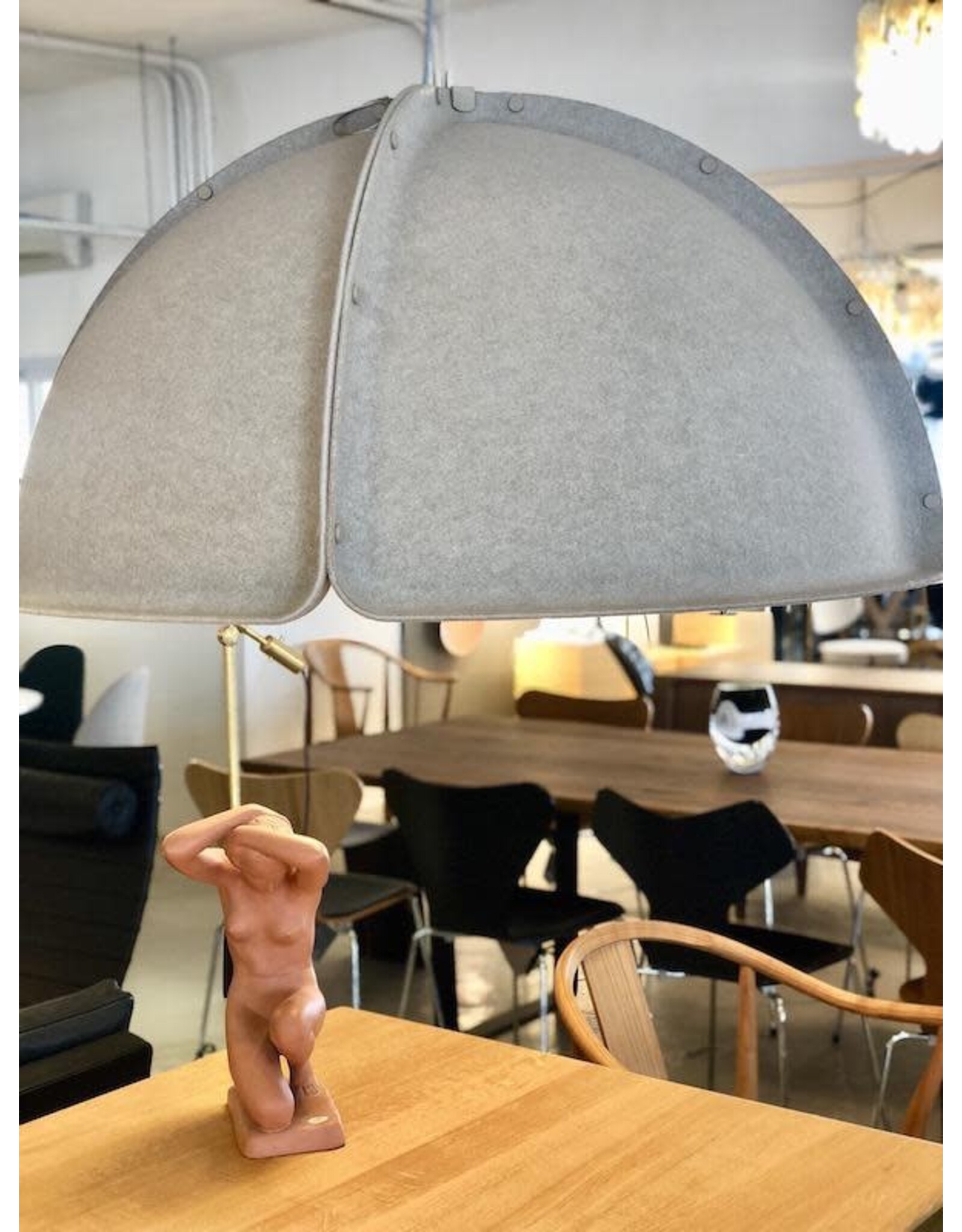 HOOD LED PENDANT LAMP IN SAND COLOUR