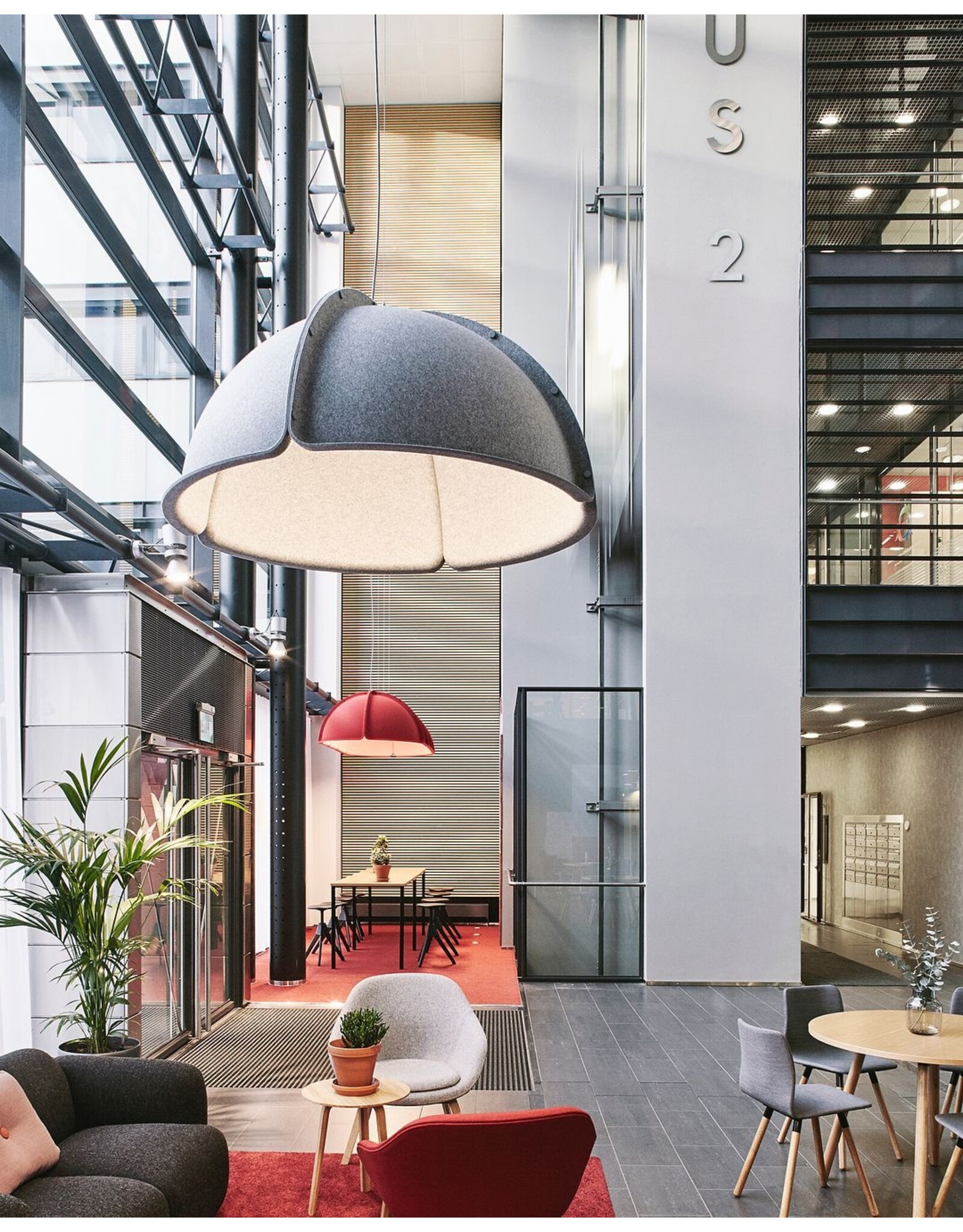 HOOD LED PENDANT LAMP IN SAND COLOUR
