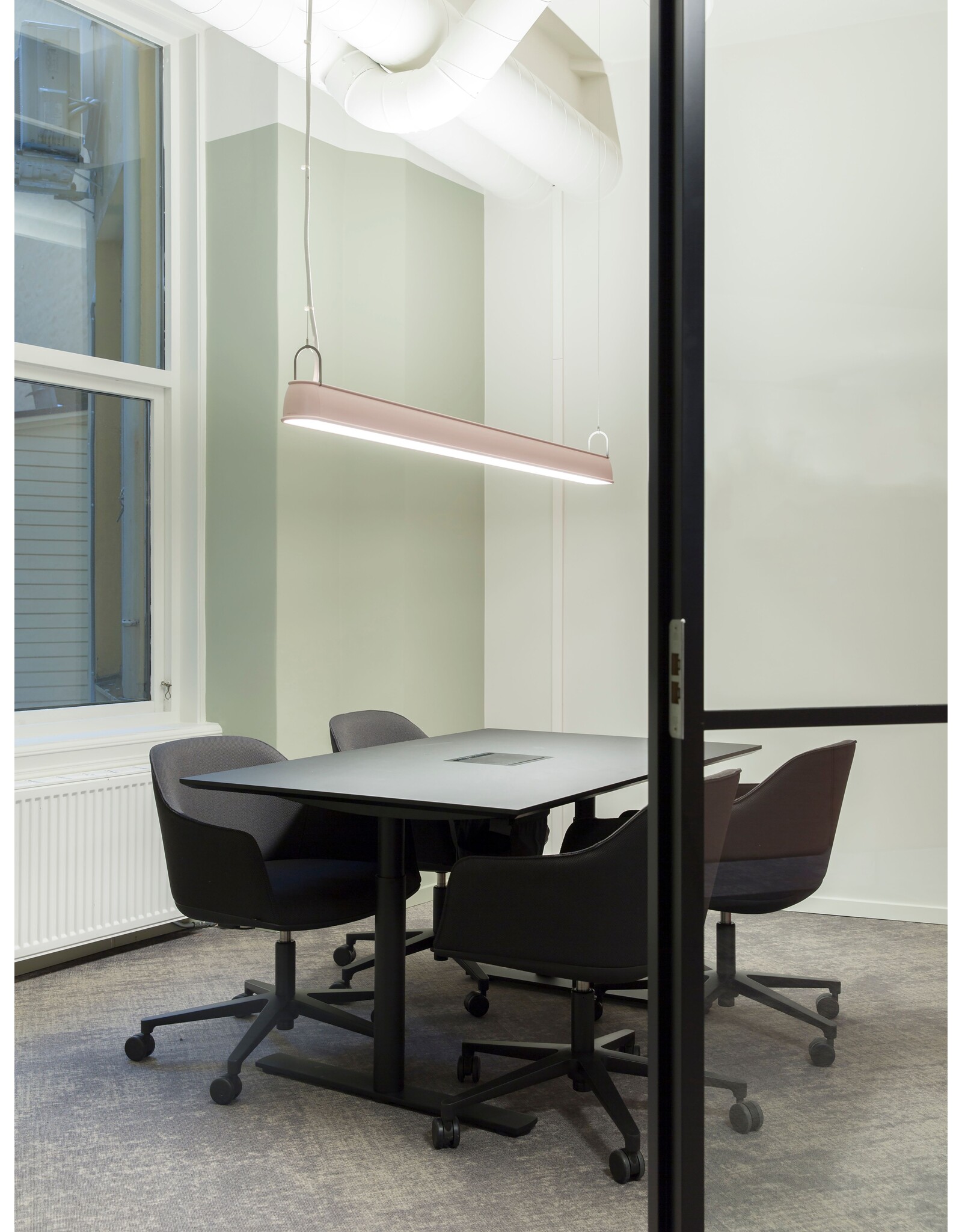 L0111 WORKER LINEAR SINGLE LUMINARE PENDANT LAMP