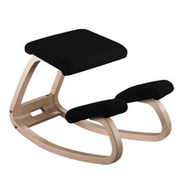 (SHOWROOM ITEM) VARIABLE BALANS KNEELING CHAIR IN BLACK FABRIC