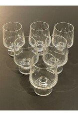 PAIR OF 1950's STACKABLE STUB TAPERED LIQUER STEM GLASSES