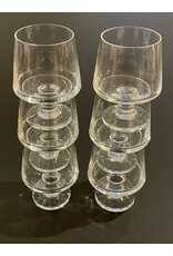 PAIR OF 1950's STACKABLE STUB TAPERED LIQUER STEM GLASSES