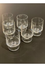 PAIR OF 1950's STACKABLE STUB WHISKY STEM GLASSES