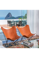 (SHOWROOM ITEM) THE LEATHER BUTTERFLY CHAIR