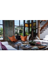 (SHOWROOM ITEM) THE LEATHER BUTTERFLY CHAIR