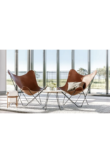 (SHOWROOM ITEM) THE LEATHER BUTTERFLY CHAIR