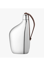 SKY HIP FLASK WITH LEATHER HANDLE
