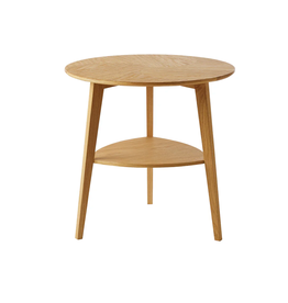 DROPS SIDE TABLE IN NATURE OIL OAK