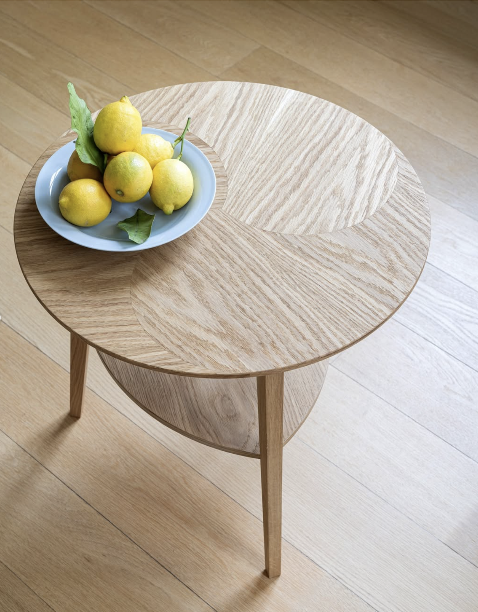 DROPS SIDE TABLE IN NATURE OIL OAK