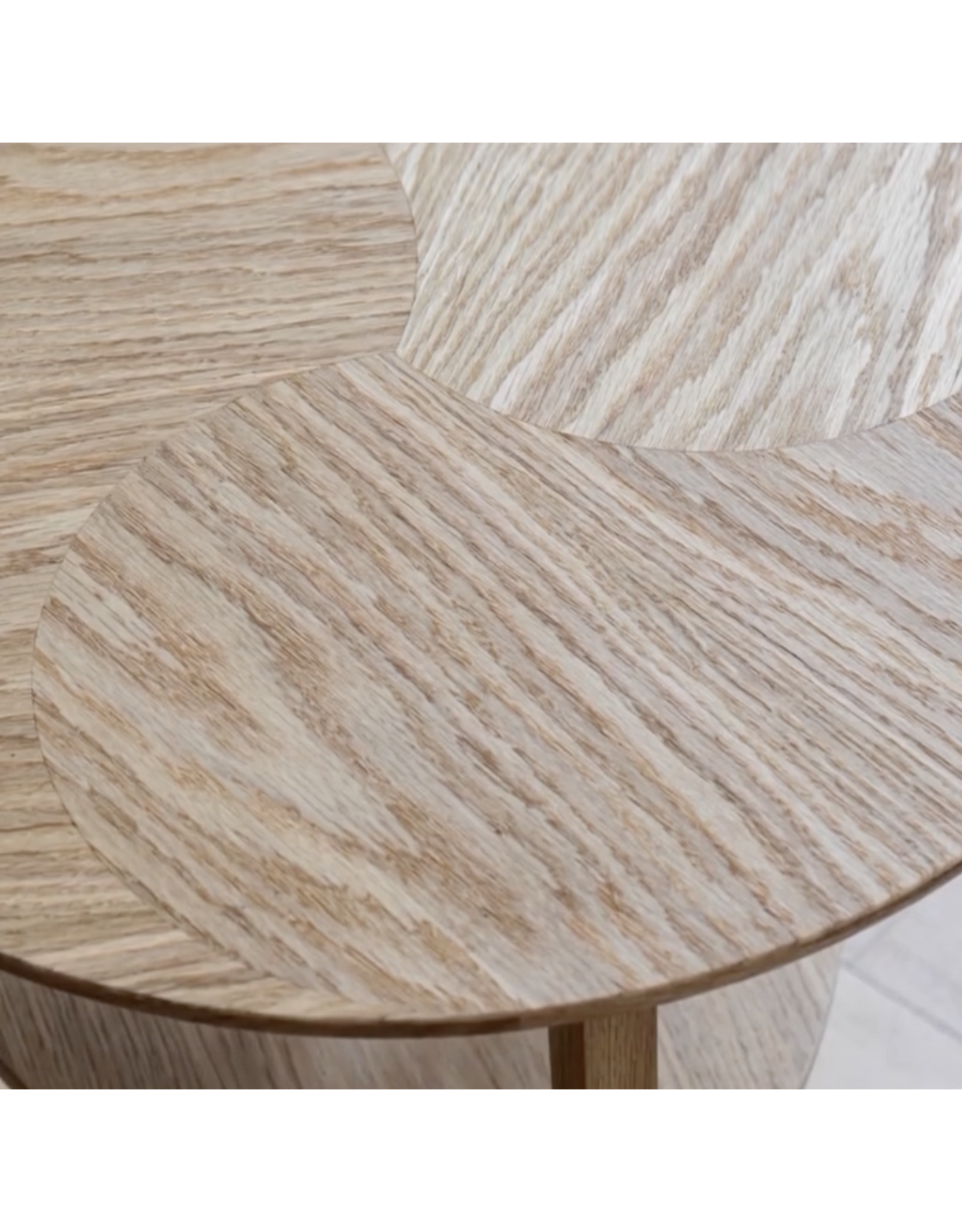 DROPS SIDE TABLE IN NATURE OIL OAK