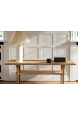 NO.25 SIDE TABLE IN WHITE OIL OAK WITH FRENCH CANE