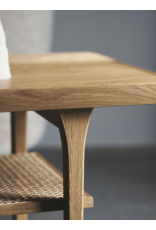 NO.25 SIDE TABLE IN WHITE OIL OAK WITH FRENCH CANE