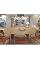 (SHOWROOM ITEM) TEN TABLE (ROUND) WITH 2 EXTENSION LEAVES