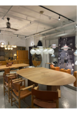(SHOWROOM ITEM) TEN TABLE (ROUND) WITH 2 EXTENSION LEAVES
