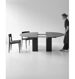 (SHOWROOM ITEM) TEN TABLE (ROUND) WITH 2 EXTENSION LEAVES