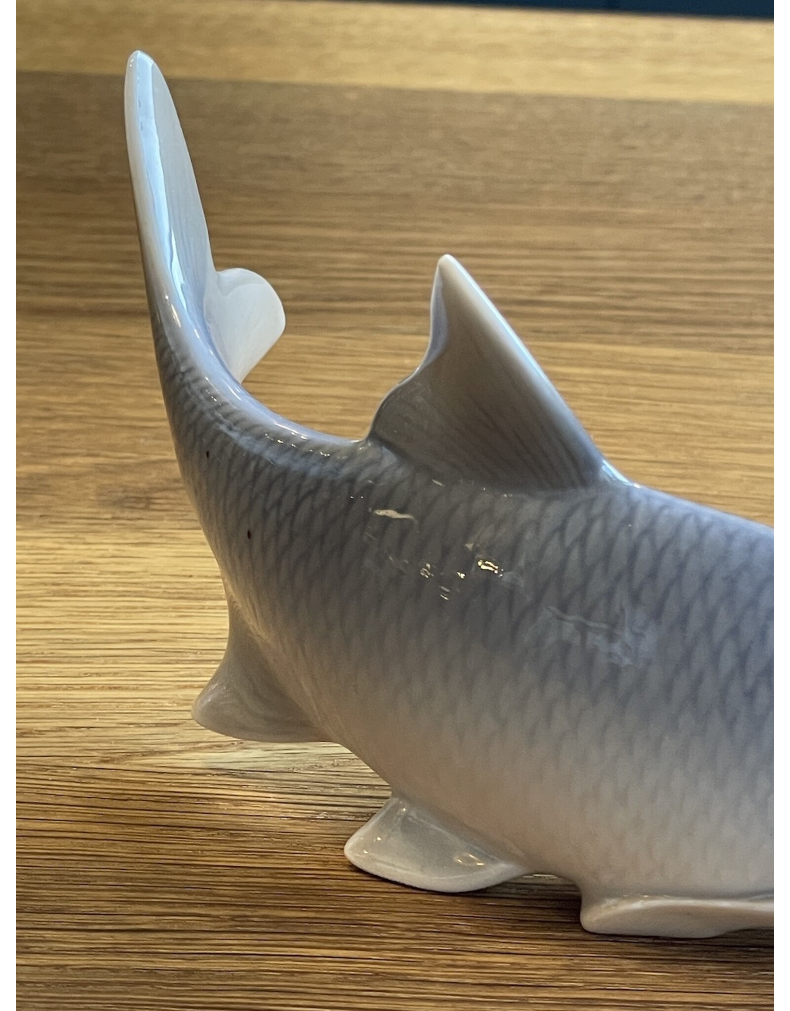 1960's ROYAL COPENHAGEN FIGURINE OF A LIVELY ROACH FISH