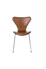 3107 SERIES 7 CHAIR, FRONT UPHOLSTERED IN WILD WALNUT LEATHER