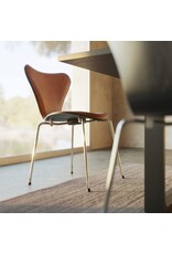 3107 SERIES 7 CHAIR, FRONT UPHOLSTERED IN WILD WALNUT LEATHER