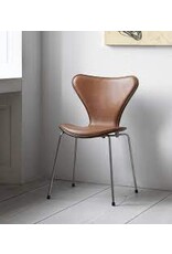 3107 SERIES 7 CHAIR, FRONT UPHOLSTERED IN WILD WALNUT LEATHER