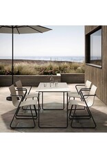 OCEAN SAND COLOUR OUTDOOR DINING SUITE FOR 4 PERSONS