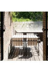 OCEAN SAND COLOUR OUTDOOR DINING SUITE FOR 4 PERSONS