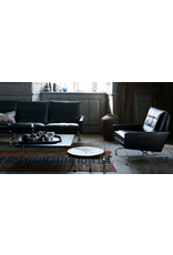 PK31/3 3-SEATER SOFA IN BLACK GRACE LEATHER