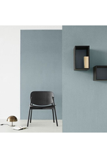 (BARGAIN CORNER) CLOUDY DINING CHAIR WITH BLACK LEATHER SEAT