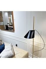 YUH LED FLOOR LAMP IN BRASS