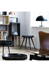 ETHICAL LOW STOOL IN DARK STAINED BEECHWOOD