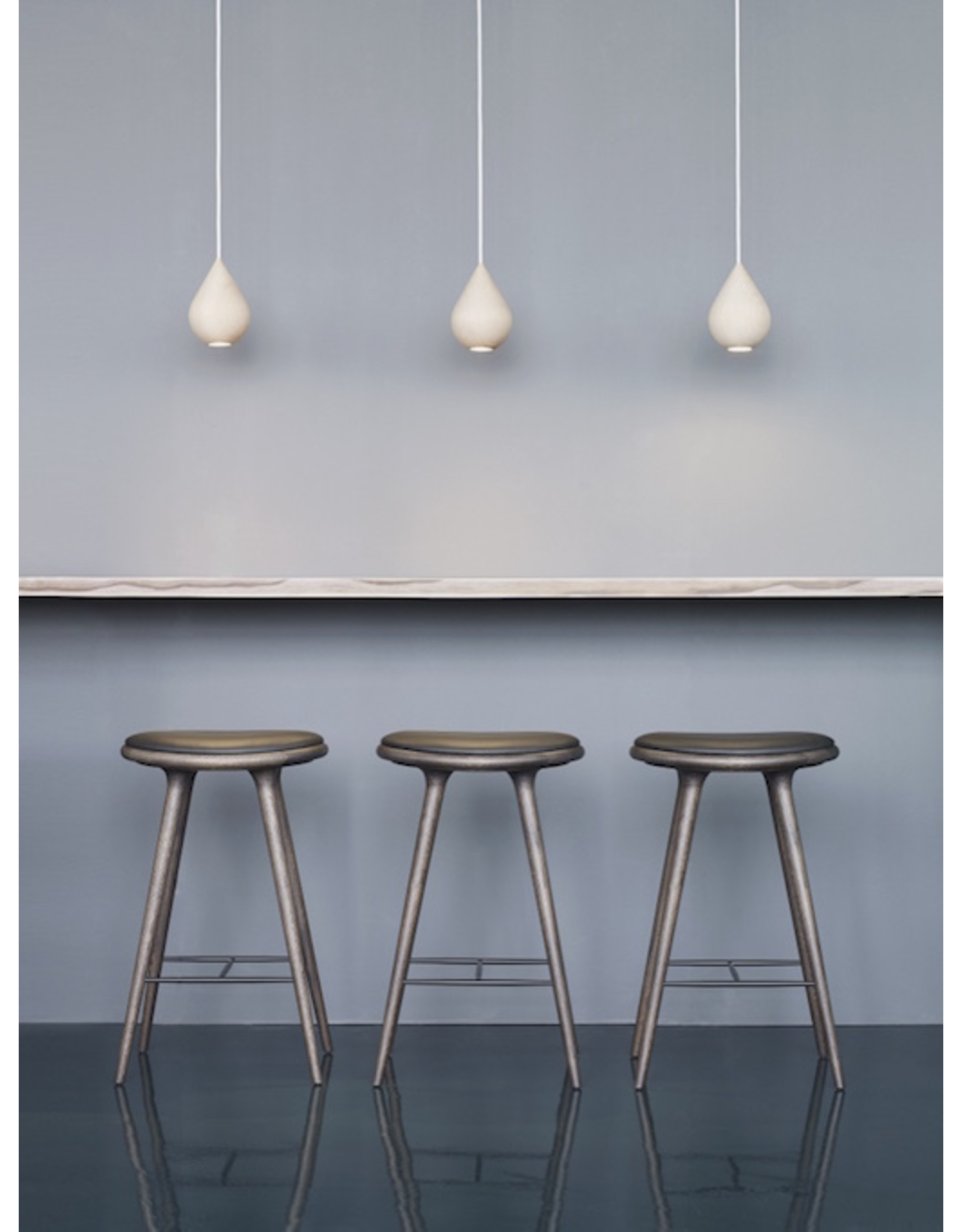 ETHICAL MEDIUM HIGH STOOL, DARK STAINED HARDWOOD