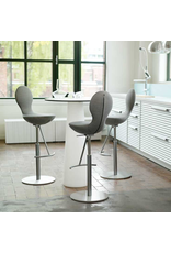 (BARGAIN CORNER) EIGHT HEIGHT ADJUSTABLE BARSTOOL