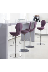 (BARGAIN CORNER) EIGHT HEIGHT ADJUSTABLE BARSTOOL